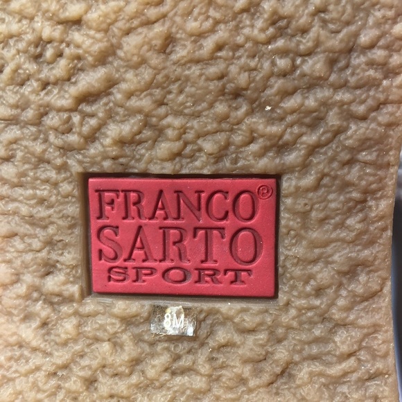 FRANCO SARTO FLEECE LINED WARM SIDE ZIP TAN SUEDE WINTER BOOTS WOMEN'S SIZE 8 - Picture 6 of 14